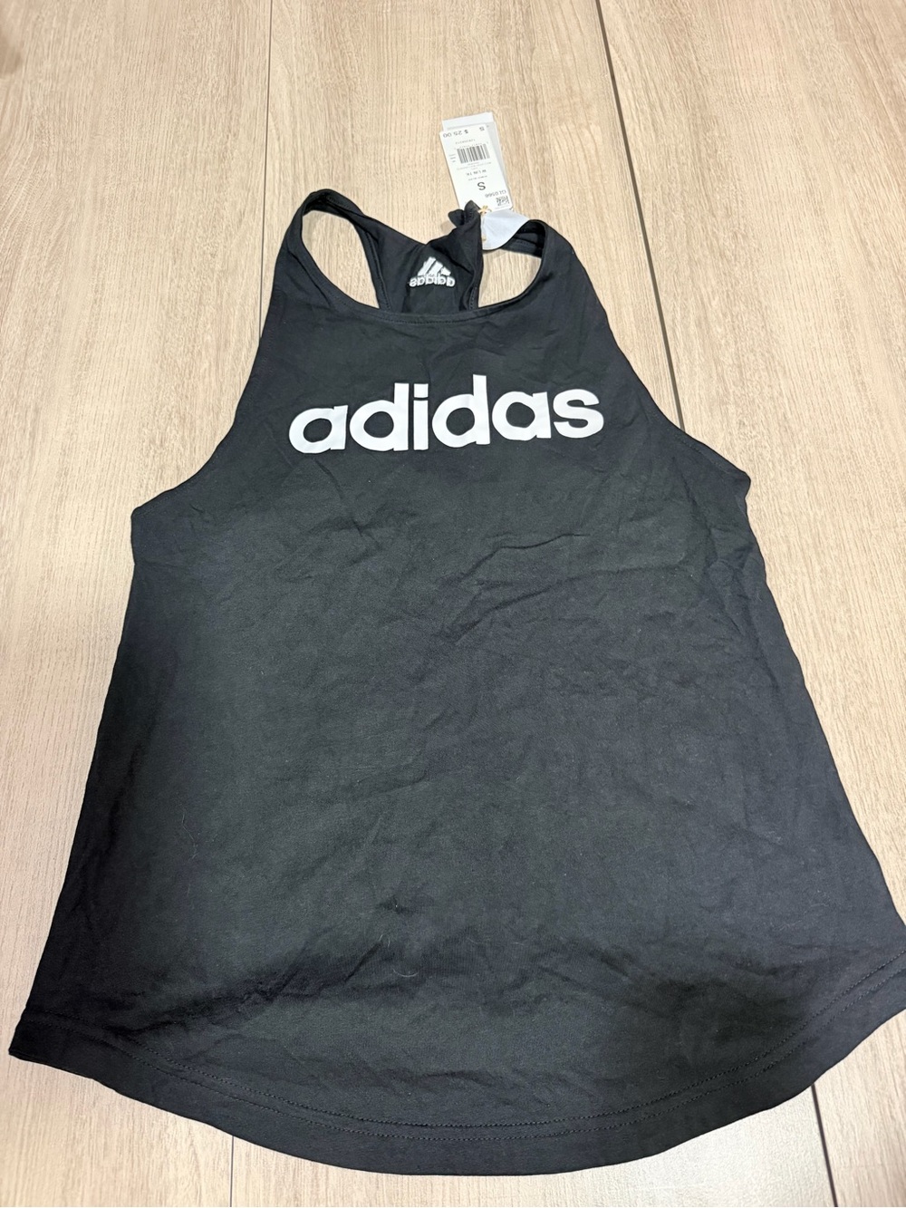 adidas Black Women's Logo Racerback Tank